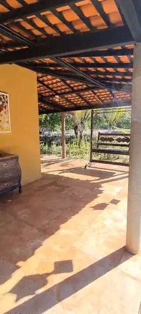 Varanda coberta de telha — Casa Bambu, Sítio Bambu Rede
